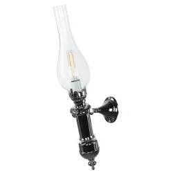 Laura Suardi Stilvolle Wandlampe GRETA Chrom Jugendstil Bad Flur* Wandleuchten|Lampen Aus Aller Welt