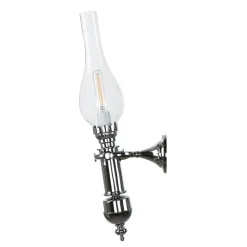Laura Suardi Stilvolle Wandlampe GRETA Chrom Jugendstil Bad Flur* Wandleuchten|Lampen Aus Aller Welt