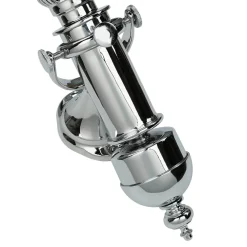 Laura Suardi Stilvolle Wandlampe GRETA Chrom Jugendstil Bad Flur* Wandleuchten|Lampen Aus Aller Welt