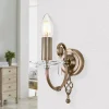 Elstead Stilvolle Wandlampe Metall Kristall in Messing antik* Wandleuchten|Designerlampen