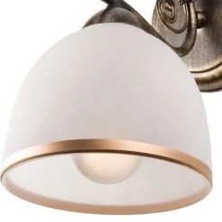 Lamkur Stilvolle Wandlampe NARELLA Shabby Schwarz* Wandleuchten|Küchenlampen