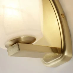 Searchlight Stilvolle Wandleuchte Glas Metall IP44 G9 in Messing* Flurlampen|Metall Lampen