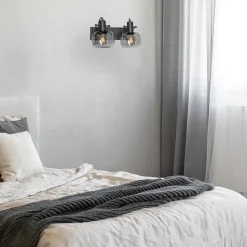 Steinhauer Stilvoller Deckenstrahler Schwarz Rauchgrau E27 L:40 cm* Spots|Badezimmer Lampe