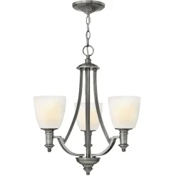 Outlet Elstead Stilvoller Kronleuchter Glas Schirm Ø51cm Esstisch