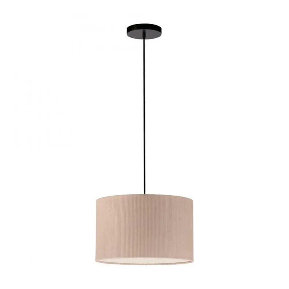 Just Light Stoff Hängelampe blendarm Beige E27 Ø45 cm gemütlich* Hängelampen|Bürolampen