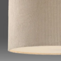 Just Light Stoff Hängelampe blendarm Beige E27 Ø45 cm gemütlich* Hängelampen|Bürolampen