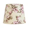 Clearance Duolla Stoff Lampenschirm Stehlampe Weiß Rosa Blumen E27