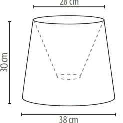 Clearance Duolla Stoff Lampenschirm Stehlampe Weiß Rosa Blumen E27