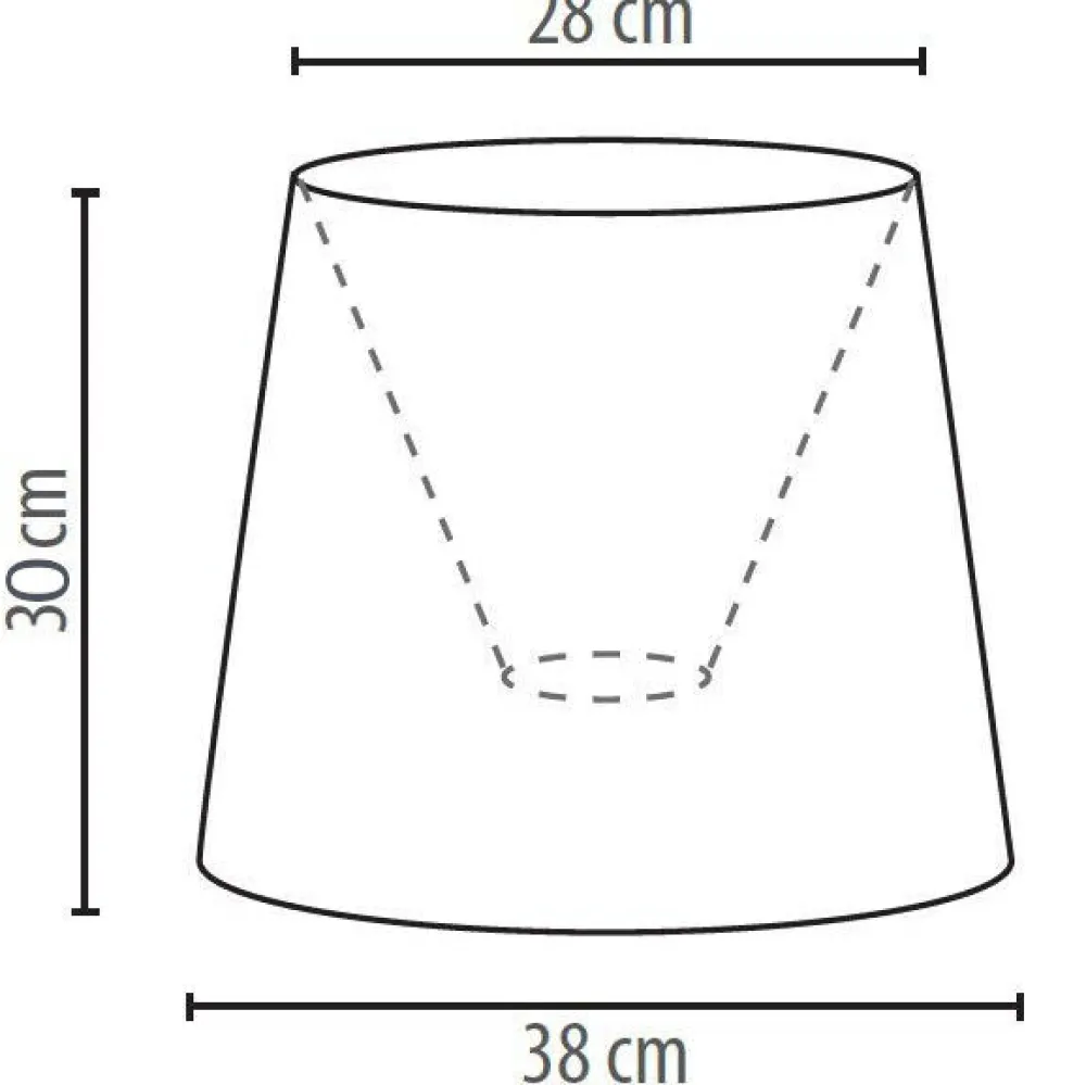 Clearance Duolla Stoff Lampenschirm Stehlampe Weiß Rosa Blumen E27