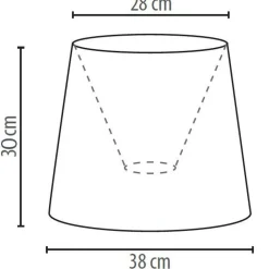 Duolla Stoff Lampenschirm Stehlampe Grau E27 WILLOW* Lampenschirme