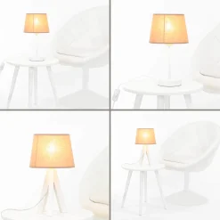 Outlet Duolla Stoff Lampenschirm Tischleuchte Ø19,5cm für E14