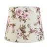 Duolla Stoff Lampenschirm Weiß Rosa E27 Pendelleuchte* Lampenschirme