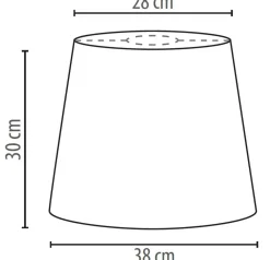 Duolla Stoff Lampenschirm Weiß Rosa E27 Pendelleuchte* Lampenschirme