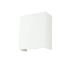 Discount Duolla Stoff Wandleuchte Weiß eckig Loft Modern E27 ALICE