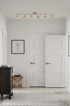 Clearance By Rydéns Strahler Metall GU10 verstellbar in Gold 124 cm lang Retro