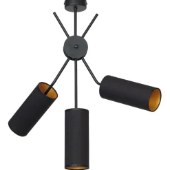 ALDEX Stylische Deckenleuchte TUTTO Schwarz Wohnzimmer* Deckenleuchten|Stofflampen