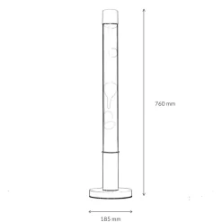 Online Easylight Stylische Lavalampe Orange Transparent rund ALAN