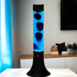 Hot Easylight Stylische Lavalampe YVONNE Blau H:38cm dekorativ