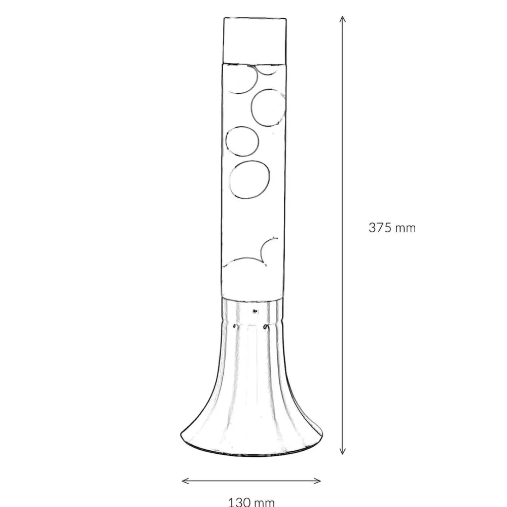 Hot Easylight Stylische Lavalampe YVONNE Blau H:38cm dekorativ