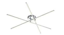 Trio Reality Stylische LED Deckenlampe Metall B:100 cm 9 W dimmbar* Flurlampen|Bürolampen