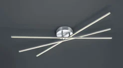 Trio Reality Stylische LED Deckenlampe Metall B:100 cm 9 W dimmbar* Flurlampen|Bürolampen