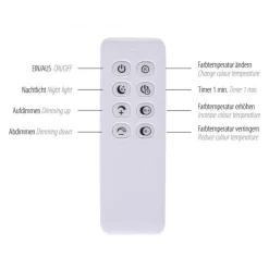 Paul Neuhaus Stylische LED Deckenlampe Holz Ringe 6000 lm dimmbar