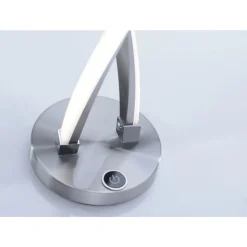 Best Paul Neuhaus Stylische LED Tischlampe in Stahl 13 W dimmbar Touch