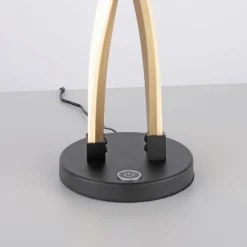 Paul Neuhaus Stylische LED Tischlampe Schwarz Gold dimmbar mit Touch* Wohnzimmerlampen|Schlafzimmer Lampen