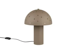 New Trio Reality Stylische Tischlampe Taupe Metall E14 32,5 cm Sterne