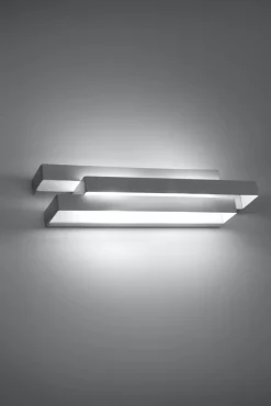 Online Sollux Stylische Wandlampe HELVIA Weiß B:42cm Metall 2x G9