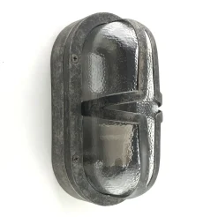 Andromeda Terrassenlampe Messing Glas E27 IP64 B: 23 cm in Nickel matt* Außenwandleuchten|Feuchtraumleuchten