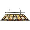 Discount Elstead Tiffany Pendelleuchte Buntglas L120cm Billardlampe