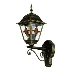 Easylight Tiffany Stil Lampe außen Gold Antik E27 SALZBURG* Rustikale Lampen|Rustikale Außenleuchten