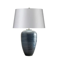 Clearance Elstead Tischlampe DAPHNE in Silber Porzellan H:63cm Lampe