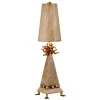 Clearance Elstead Tischlampe DONALDO Creme H:81cm Wohnzimmer Lampe
