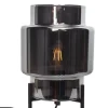 By Rydéns Tischlampe Dreibein 29 cm Metall Rauchglas für E27* Wohnzimmerlampen|Metall Lampen