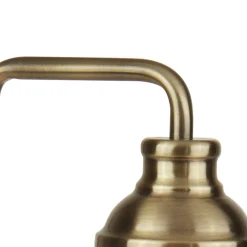 Searchlight Tischlampe E27 45 cm in Messing Antik Klar Jugendstil* Glaslampen|Rustikale Lampen