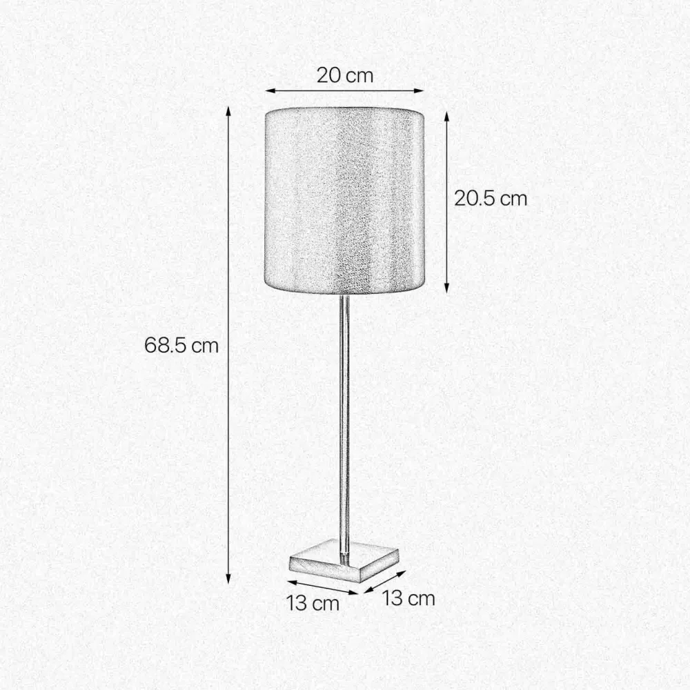 Discount Giovanni Battista Tischlampe E27 68,5 cm Messing Stoff in Bronze hell Braun