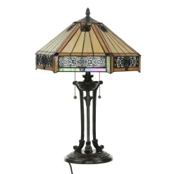 Elstead Tischlampe FARFALLA 4 H:59cm Tiffany Wohnzimmer
