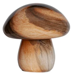 By Rydéns Tischlampe Glas 30 cm hoch Braun marmoriert E27 Pilzdesign* Wohnzimmerlampen|Metall Lampen