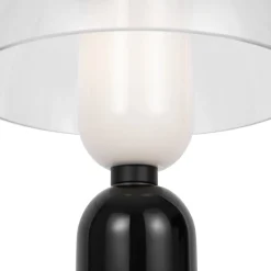 Sale Maytoni Tischlampe Glas Keramik E14 rund D: 30 cm 42,5 cm