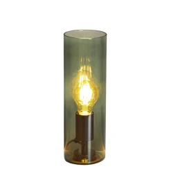 By Rydéns Tischlampe Glas Metall 30 cm hoch Grün E27 Zylinder* Wohnzimmerlampen|Metall Lampen