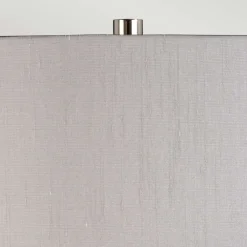 Discount Elstead Tischlampe Glas Stoff 67,5 cm beleuchteter Sockel