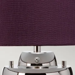 Elstead Tischlampe Glasfuß beleuchtet 64,3 cm E27 + GU10 LED* Schlafzimmer Lampen|Metall Lampen