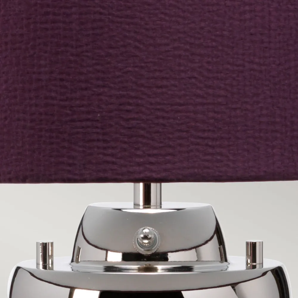 Elstead Tischlampe Glasfuß beleuchtet 64,3 cm E27 + GU10 LED* Schlafzimmer Lampen|Metall Lampen