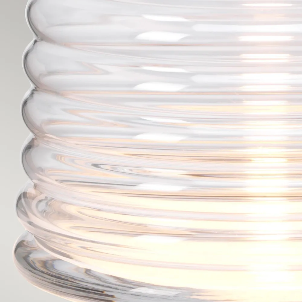 Elstead Tischlampe Glasfuß beleuchtet 64,3 cm E27 + GU10 LED* Schlafzimmer Lampen|Metall Lampen