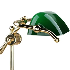 Giovanni Battista Tischlampe Gold 24K Echt-Messing Jugendstil* Bürolampen|Metall Lampen