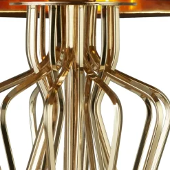 Searchlight Tischlampe Gold Schwarz 72 cm hoch E27 Metall Satin* Wohnzimmerlampen|Designerlampen