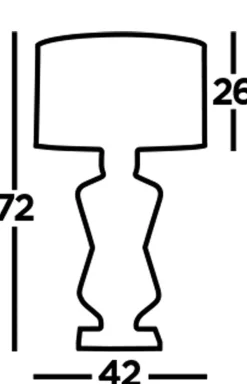 Searchlight Tischlampe Gold Schwarz 72 cm hoch E27 Metall Satin* Wohnzimmerlampen|Designerlampen