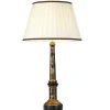 Elstead Tischlampe groß 87 cm Stoff Holz in Creme Schwarz Gold* Tischlampen|Schlafzimmer Lampen